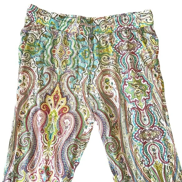 RARE NWT Zara Home Beach Collection Paisley Lounge Pajama Pants - M